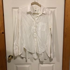 Loft softened white blouse M